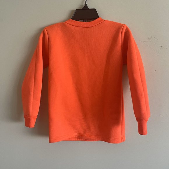 Boys Size 4 Orange Football Kids Sweatshirt - Picture 2 of 11